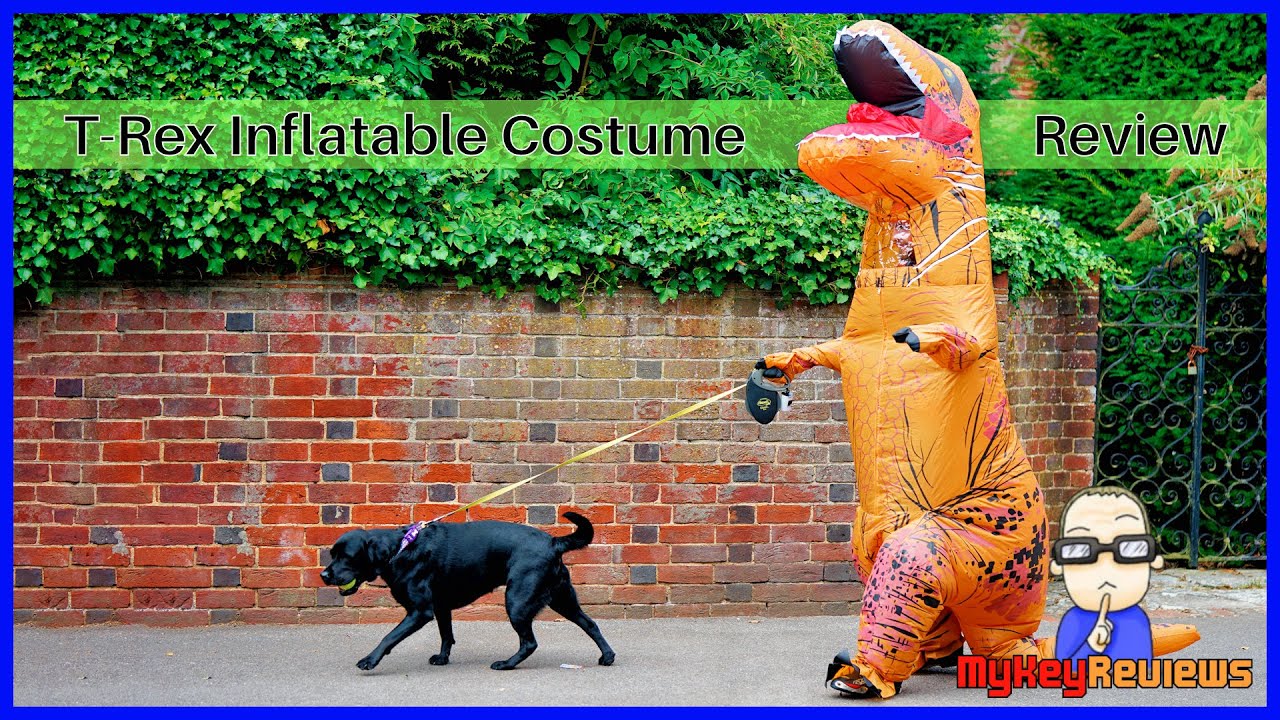 Inflatable T-Rex Dinosaur Costume (Adult Size) | Set-Up & Review | MyKeyReviews