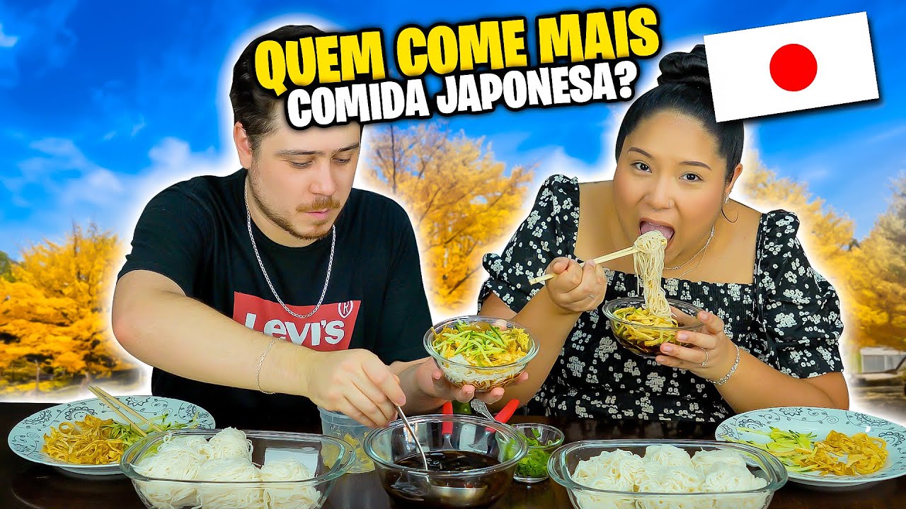 QUEM COME MAIS COMIDA JAPONESA VENCE | Jeru e Cheru