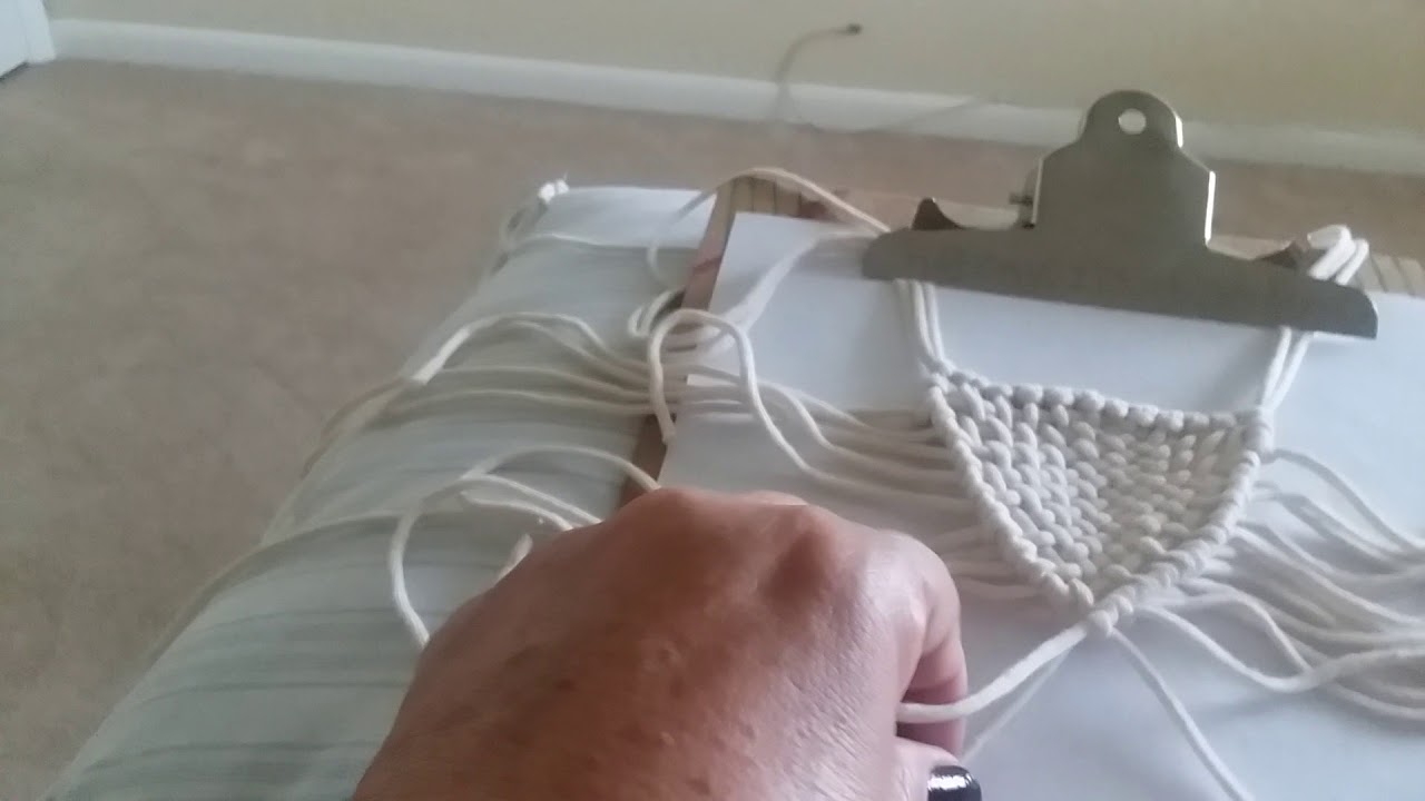 Tutorial de macrame clase #9