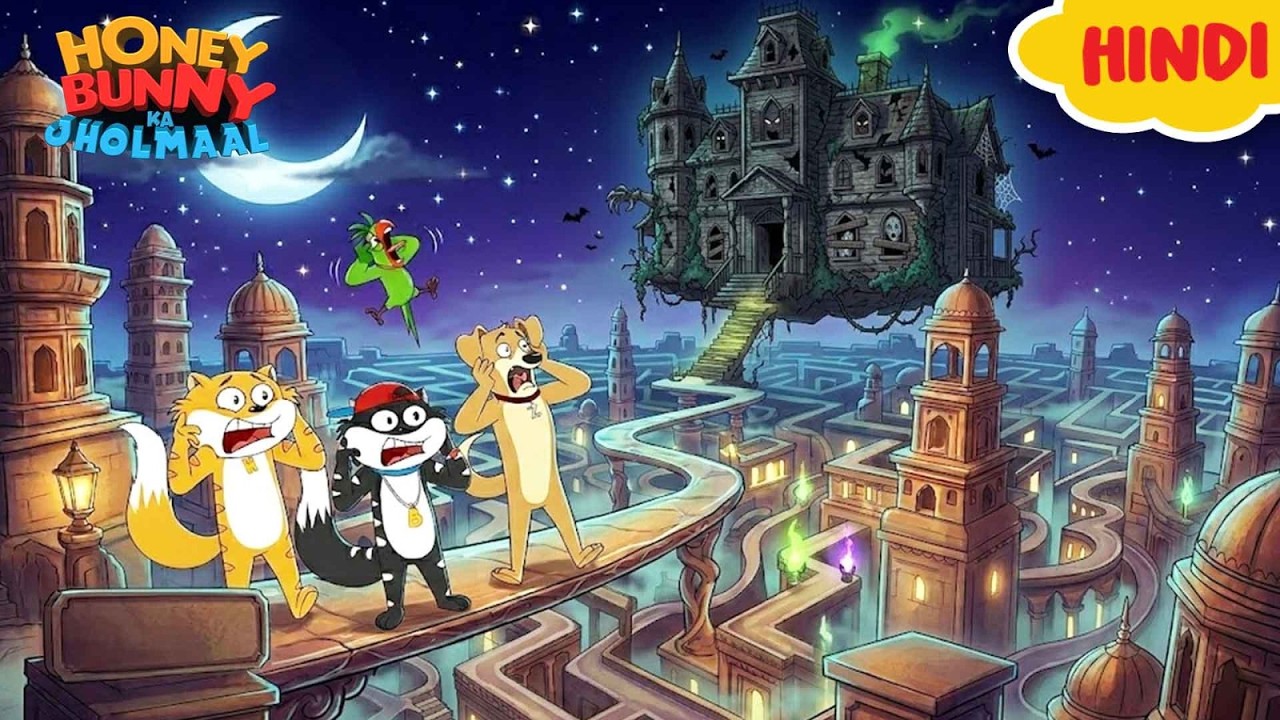 Honey Bunny पहुँचे भूल भुलैया City में | Cartoon For Kids | Gags In Hindi | Funny Cartoon
