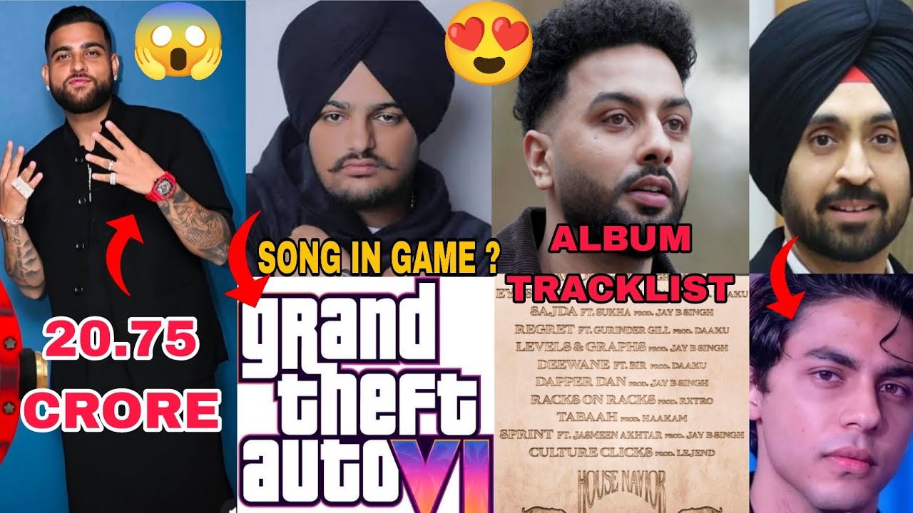 KARAN AUJLA WATCH PRICE 😱, SIDHU SONG IN GTA 6 , NAVAAN SANDHU ALBUM , DILJIT COLLAB ARYAN KHAN 