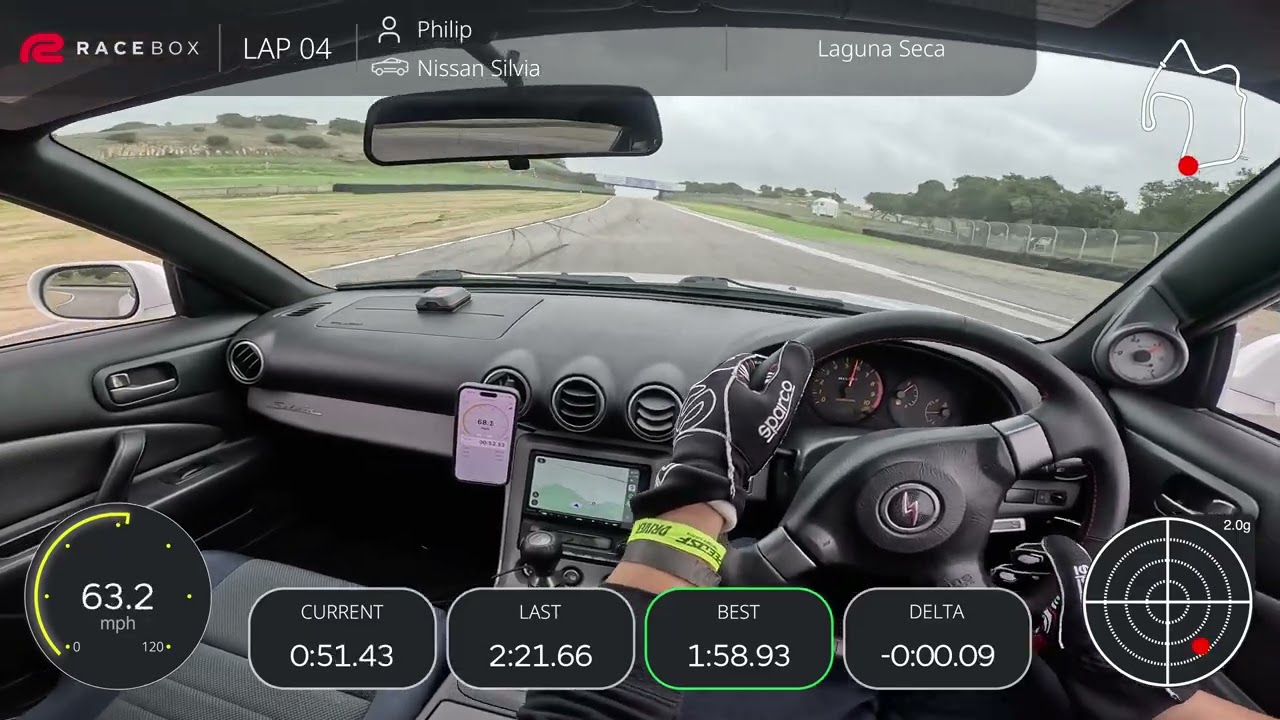 S15 Silvia Spec R - Car's first track day at Laguna Seca - Personal FTD