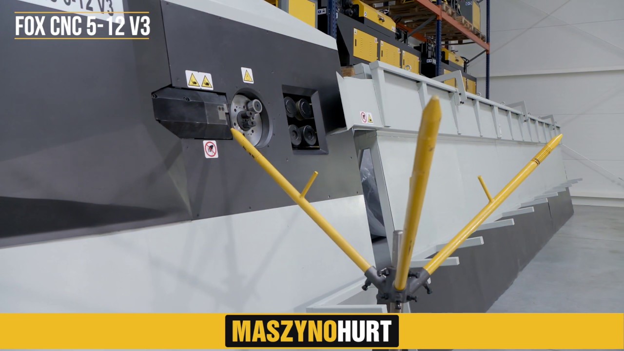 Automat zbrojarski FOX CNC 5-12 V3 ze stołem 9 mb MASZYNOHURT