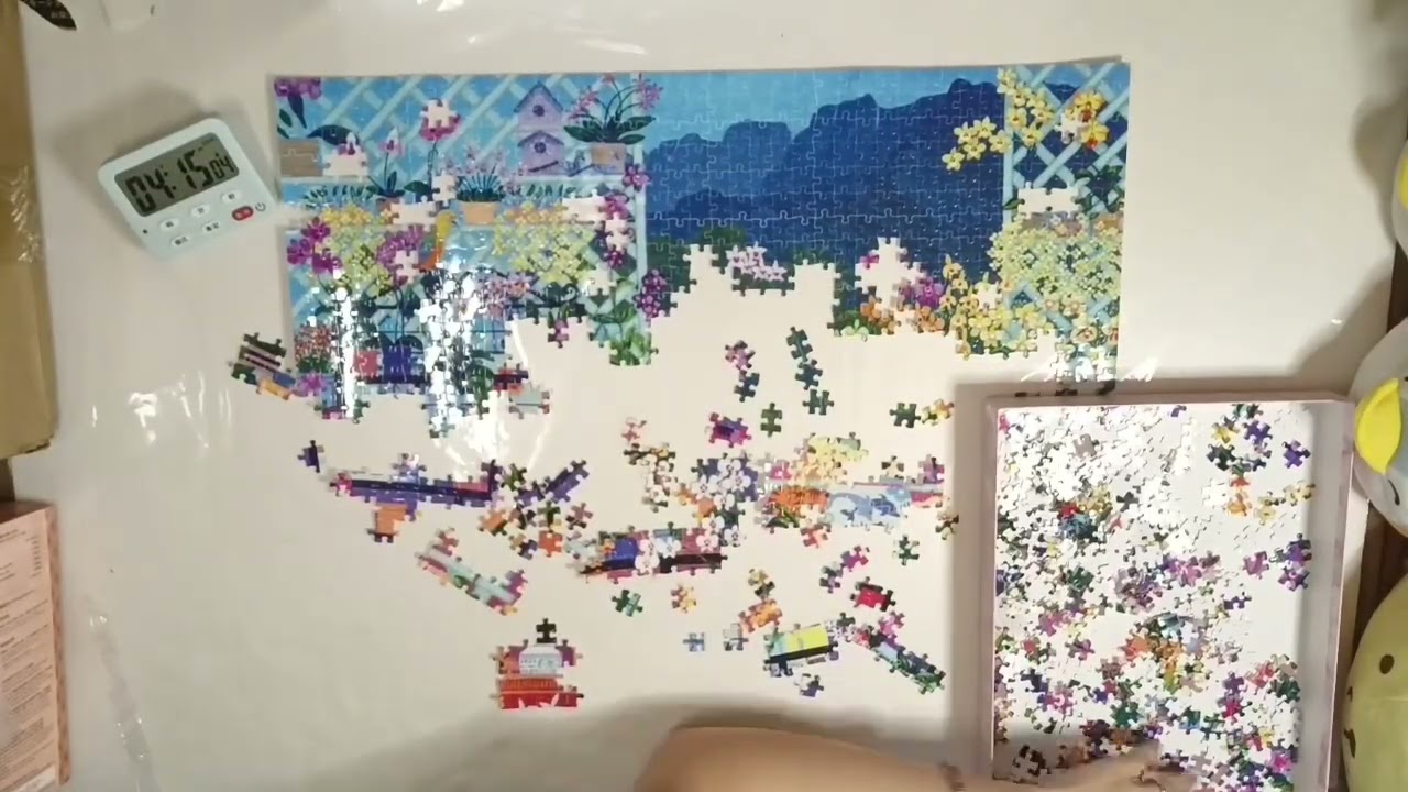 砌puzzle唔睇圖之。。。6️⃣6️⃣（Tenyo）Special Art Collection ~Orchid House by Rosalie Prussing  *1000pcs*