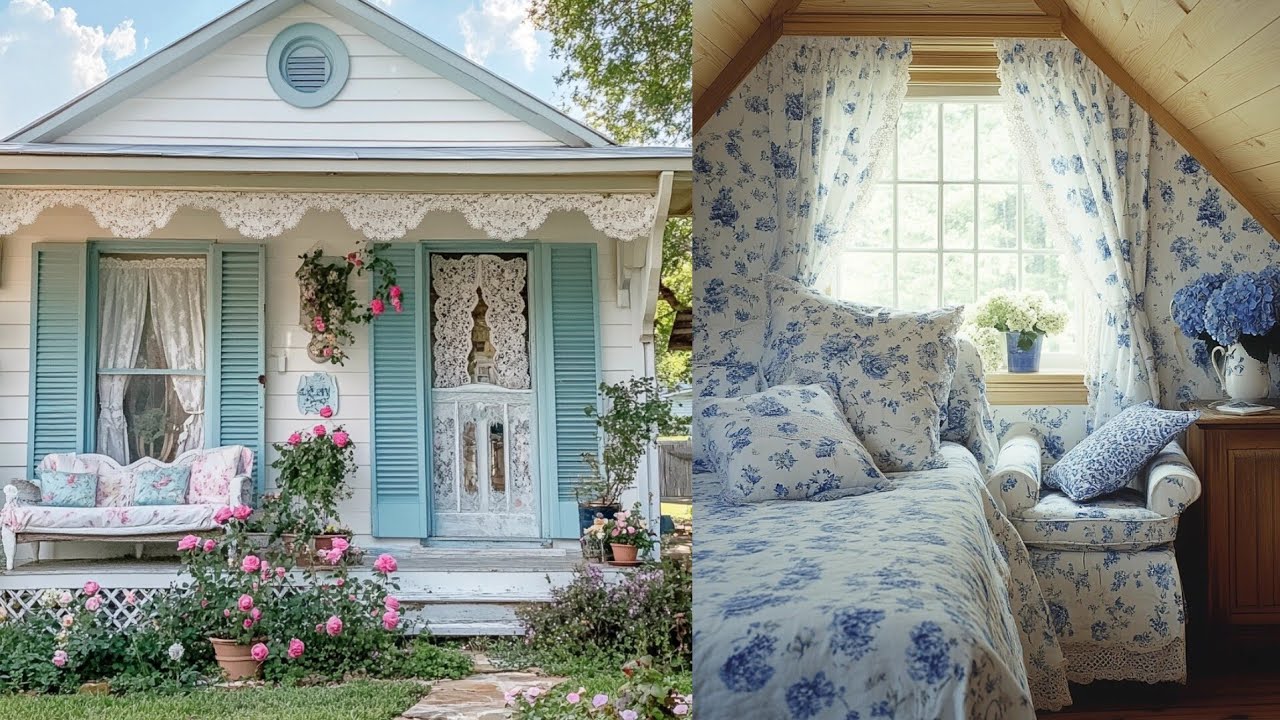 Granny Chic HOME STYLE  | Antique Finds & Rustic Charm in a Cozy Cottage Setting HOME DECOR 🌷