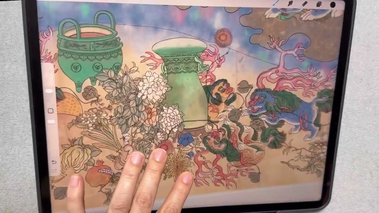 마스터! 회원반 [사자도] 도안 만들고 있어요! 잠시만 기다려 주세용!
