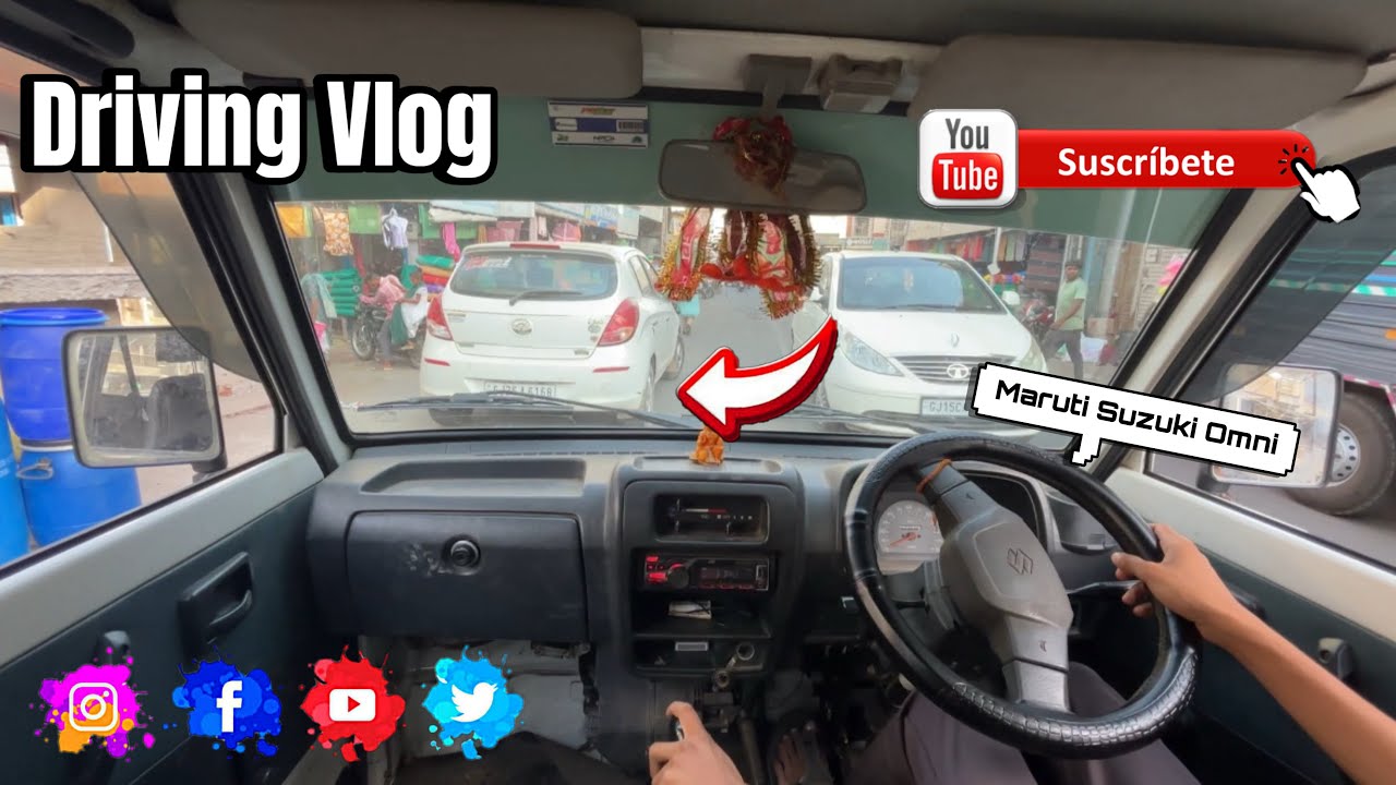 DRIVING VLOG MARUTI SUZUKI OMNI 🥰 NEW VLOG-👀