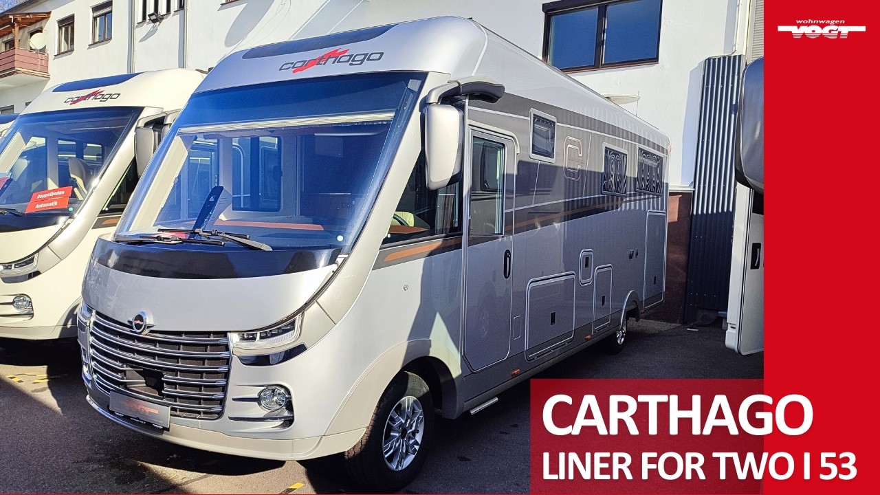 Carthago liner-for-two I53: Luxus-Wohnmobil, spektakuläre Hecksitzgruppe, el. Hubbett, viele Pakete🤩