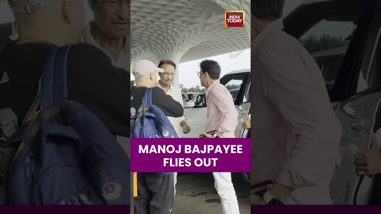 Manoj Bajpayee Flies Out | Actor Spotted At Mumbai Airport Before Departure