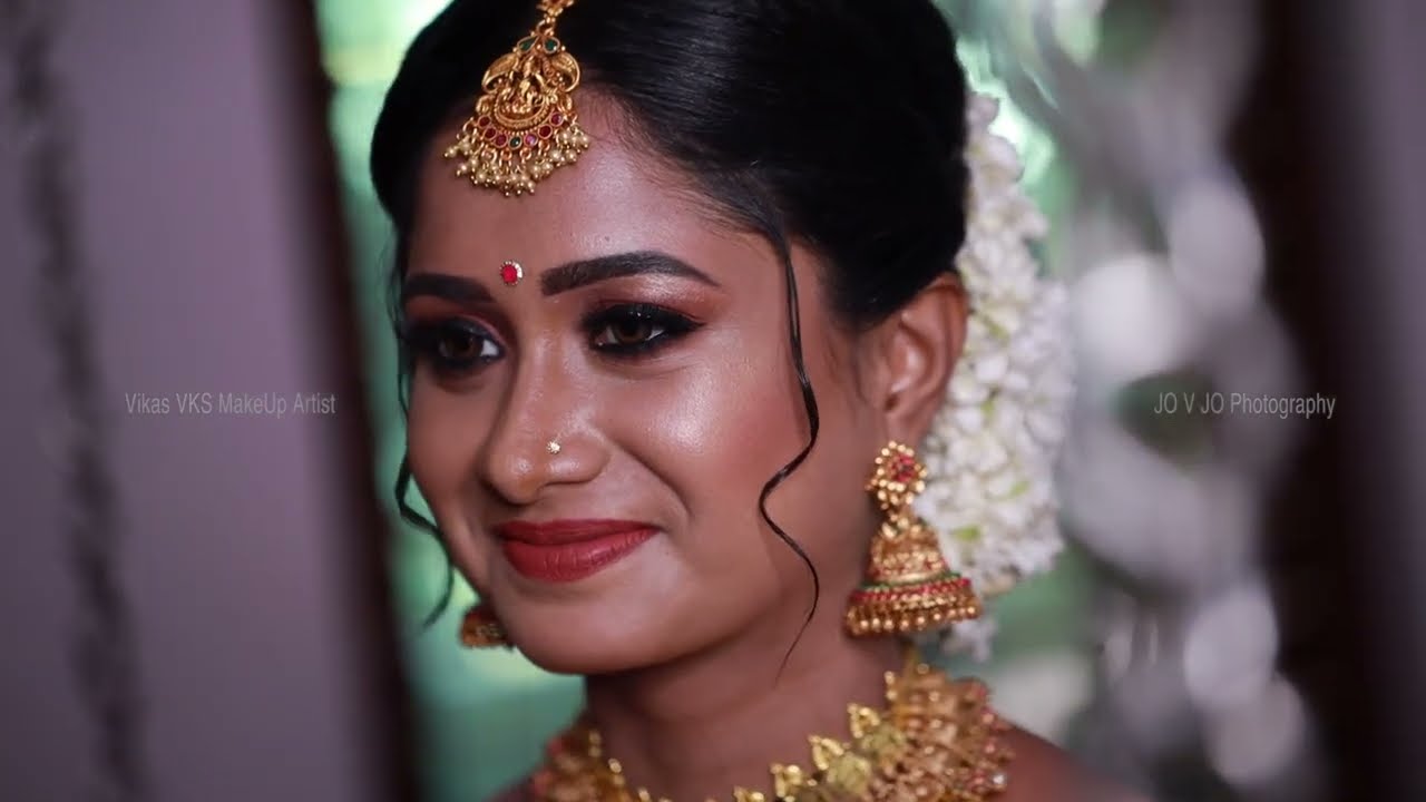Kerala Hindu Bridal Makeup I Adoor Pathanamthitta I Happy Bride storiesI Vikas Vks makeup artist.