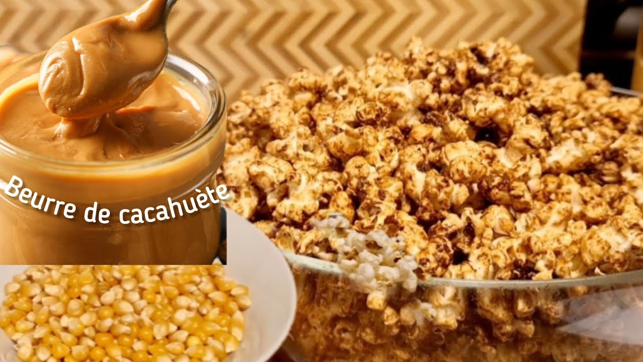 POPCORN A LA PÂTE D'ARACHIDE:Comment Je Réalise Mes Popcorn Au Beurre De Cacahuète