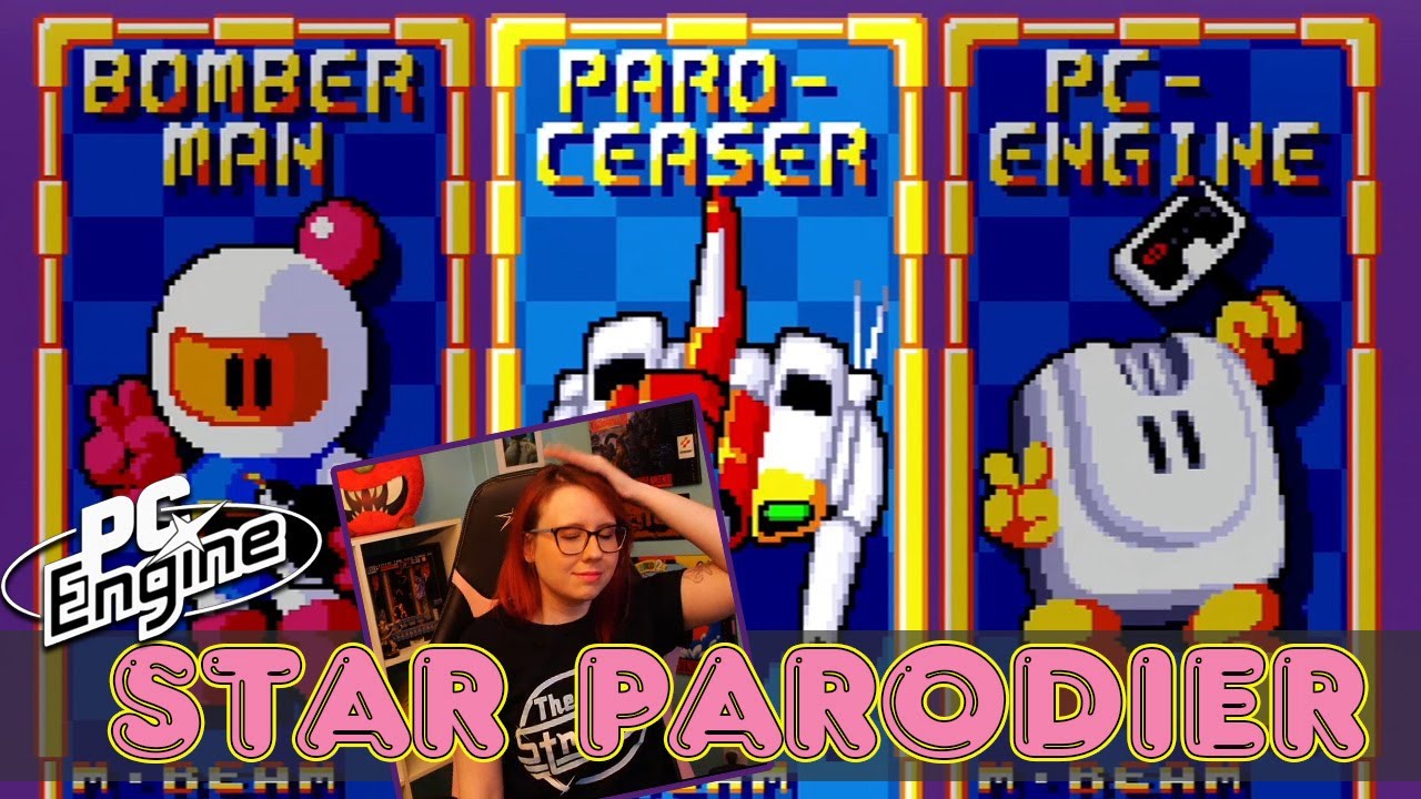 Trying out Star Parodier (PC Engine CD) - Erin Plays Extras