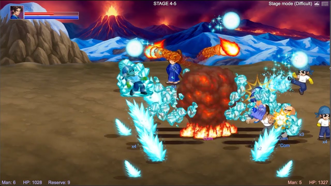 LF2重製版 闖關1~5完全攻略🔥 前三關不出招 全體術突破！ | Little Fighter 2 Remastered - Stage 1~5 Difficult