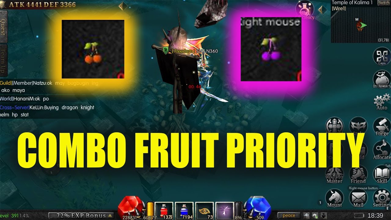 WHAT IS MY FRUIT COMBO PRIORITY? - MU MONARCH
