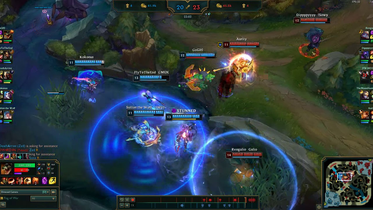 League of Legends 3 man Leona Stun
