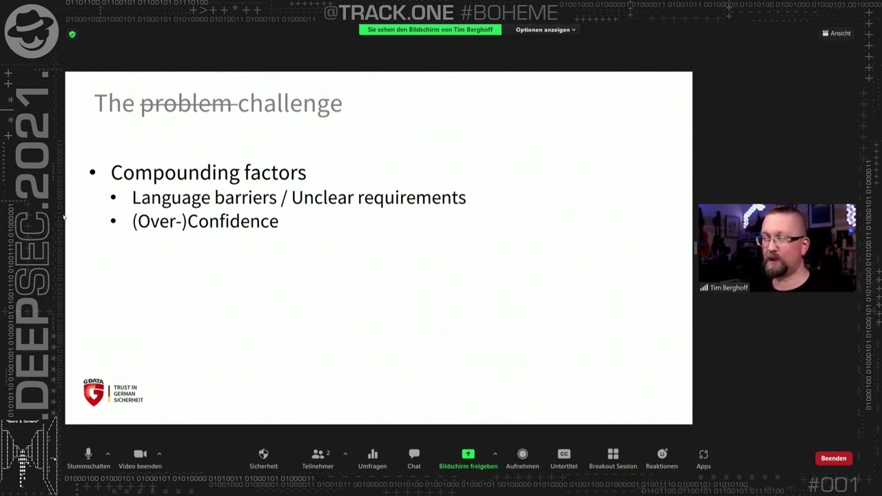 DS21 - Tim Berghoff - How to Protect the Protectors, Musings about Security in Security