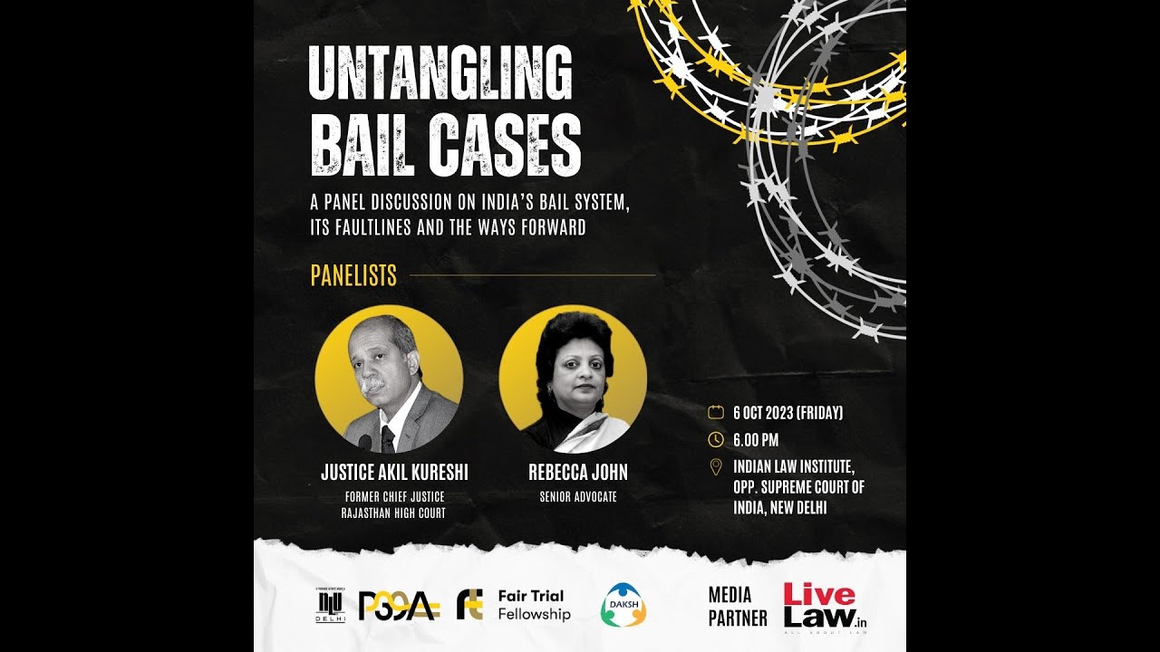 Untangling Bail Cases | Panel Discussion | Justice Akhil Kureshi and Senior Advocate Rebecca John
