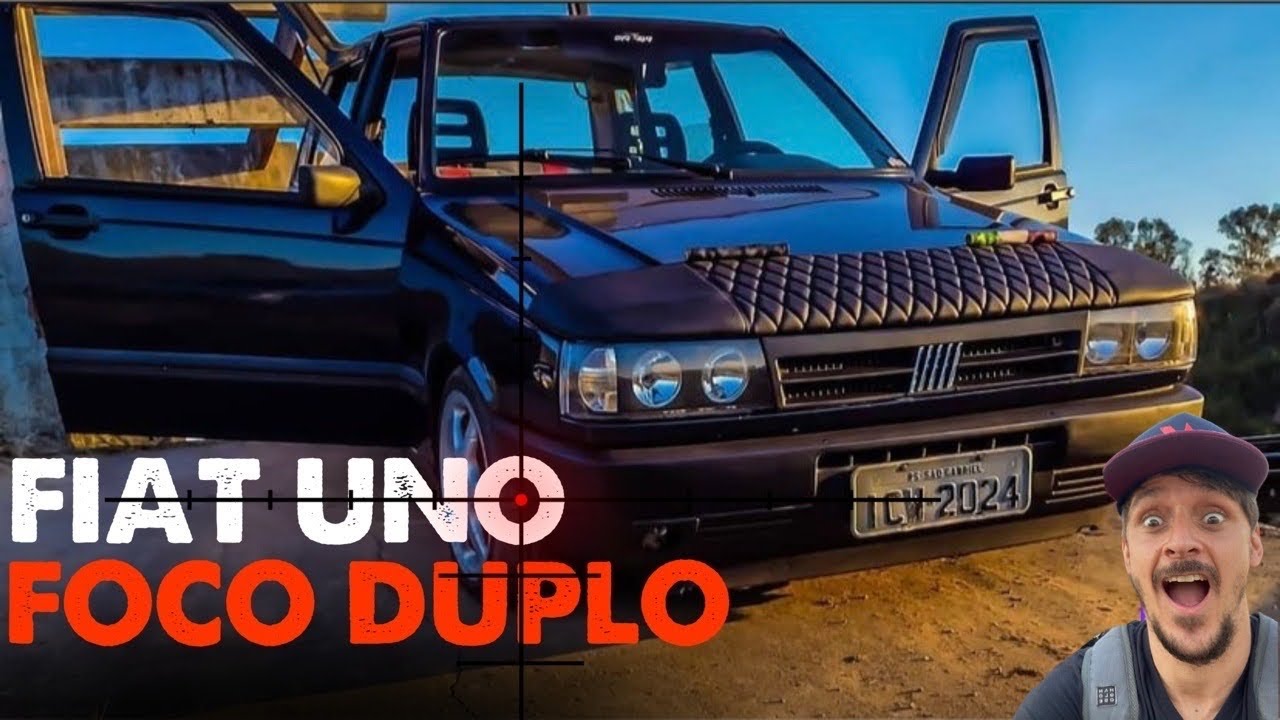 FIAT UNO ELX COM FAROL FOCO DUPLO BAIXO NA FIXA BANCOS TOPS