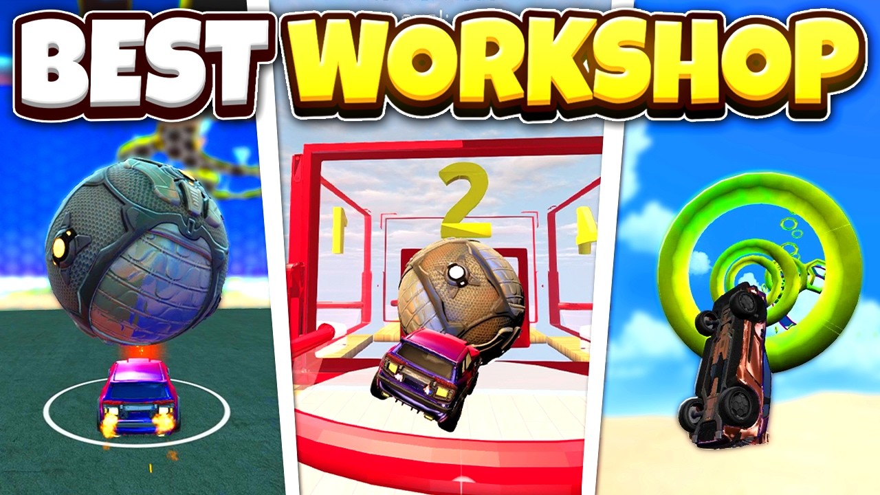 The BEST WORKSHOP MAPS that will help you IMPROVE in Rocket League!