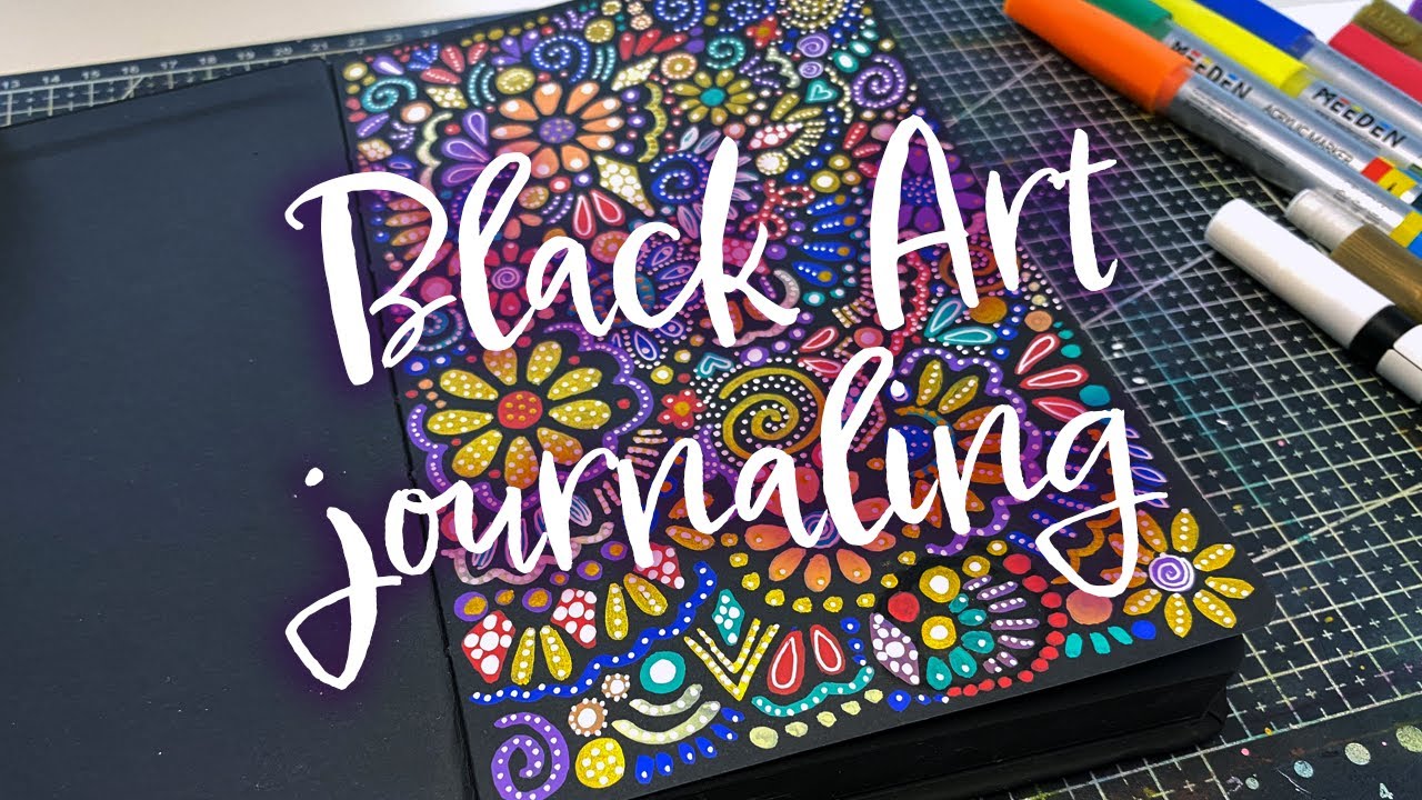 Ведение дневника в стиле Black Art для начинающих и мои планы на будущее 🖤✨