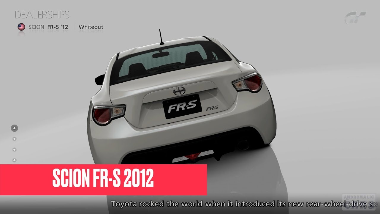 Scion FR-S 2012 [Gran Turismo 5] With Documentary Commentary