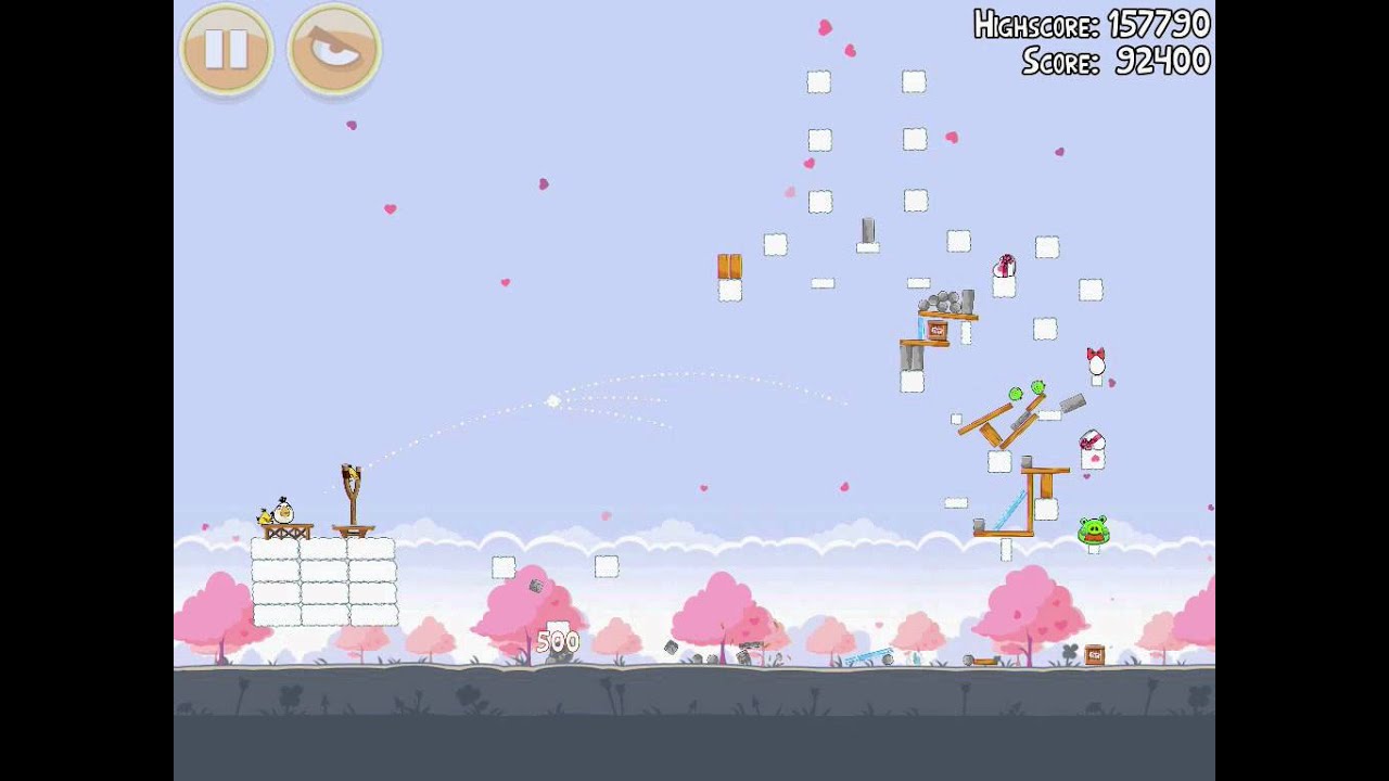 Hogs and Kisses 1-15 | Score 163230 | Angry Birds Seasons