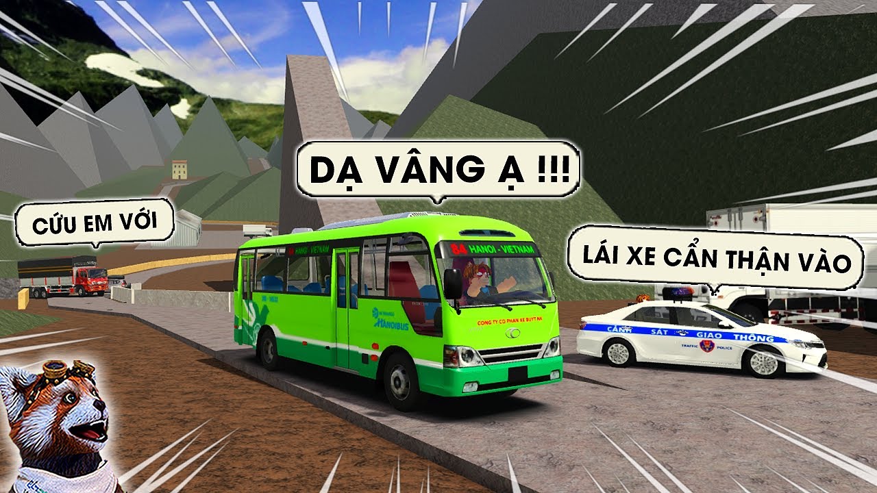 TÀI XẾ LÁI XE BUÝT CHỞ KHÁCH VƯỢT ĐÈO NGUY HIỂM NHẤT ROBLOX VIỆT NAM