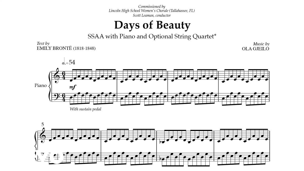 Ola Gjeilo - Days of Beauty