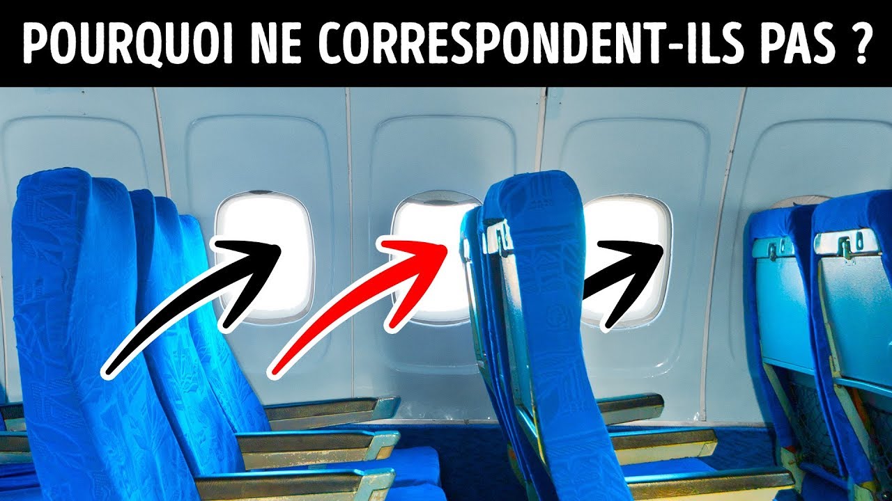 Pourquoi les Sièges et les Fenêtres des Avions ne sont pas Alignés et 31 Faits Rares sur les Vols