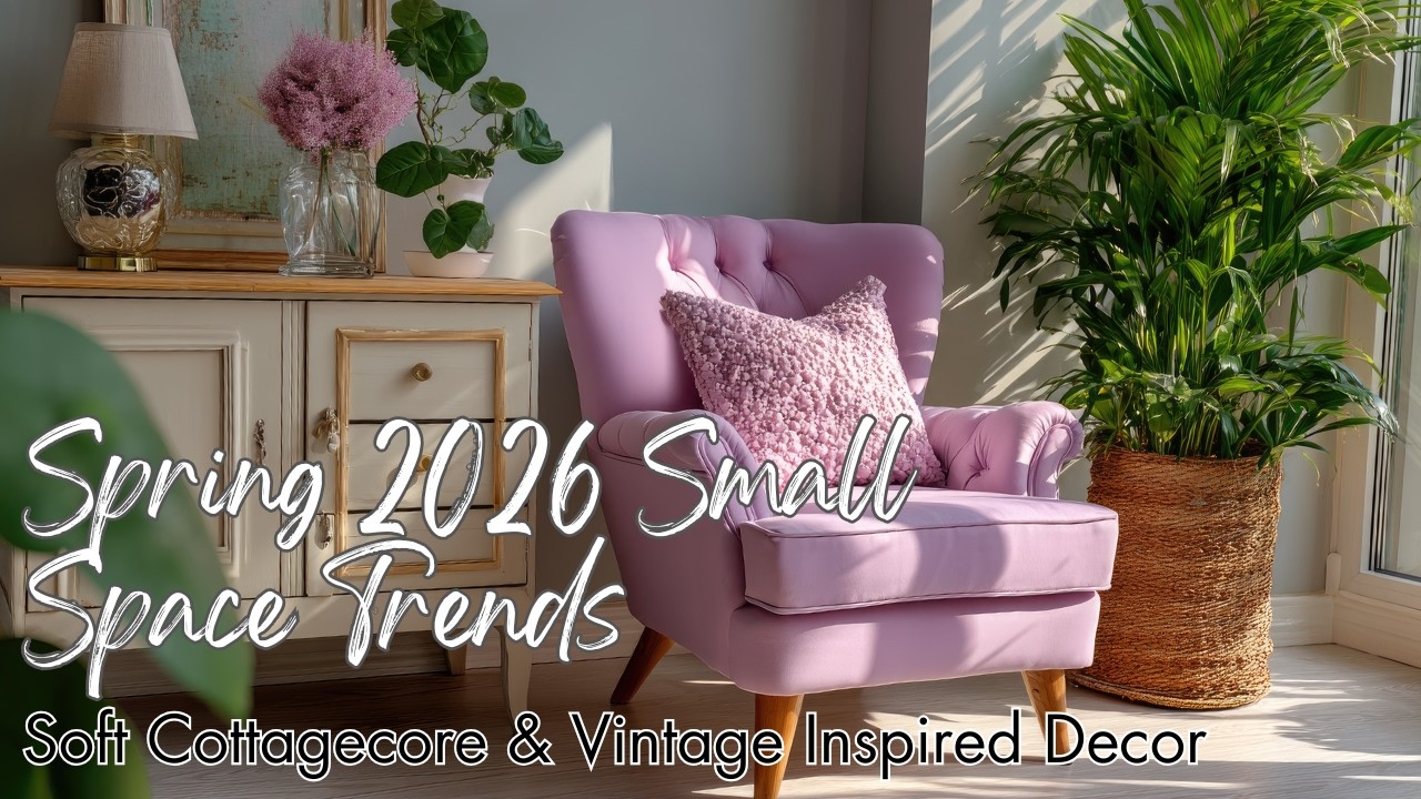 🌺 Spring 2026 Small Space Trends | Soft Cottagecore & Vintage Inspired Decor