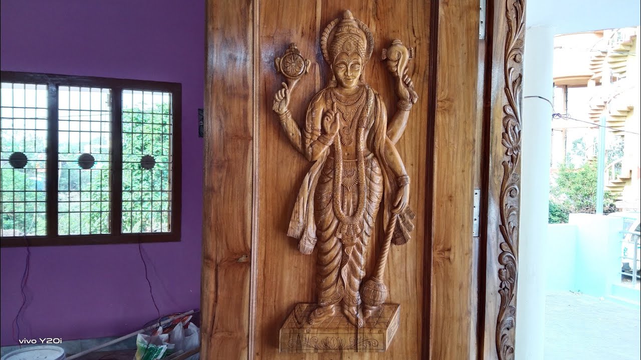 lord dwara palaka(jaya,Vijaya) hand craft carving