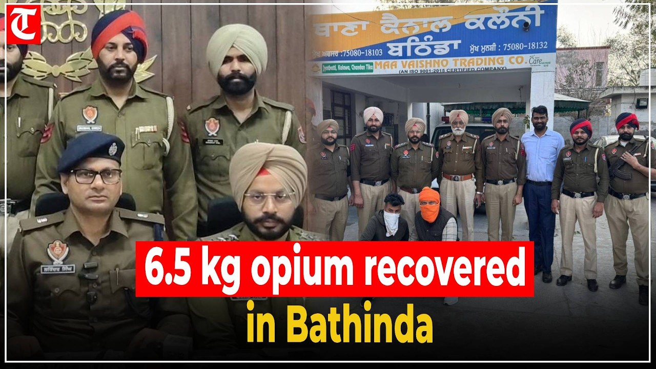 Bathinda Police Bust Drug Traffickers, Seize 6.5 kg Opium | Yudh Nashian Virudh Action