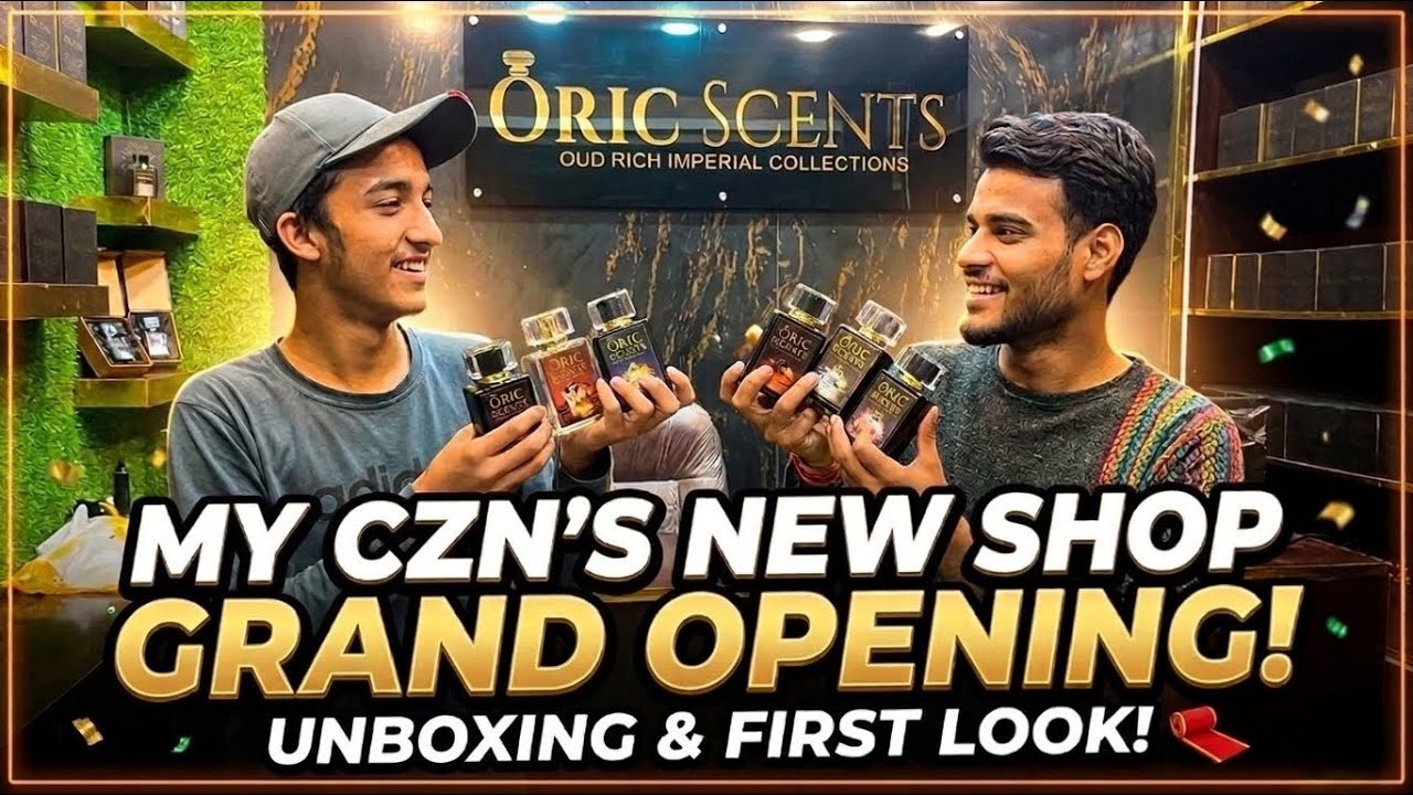 Khni Vlog | Czn ki perfume shop ka grand opening 😍 Oud perfumes unboxing aur full masti vlog! 🎥✨