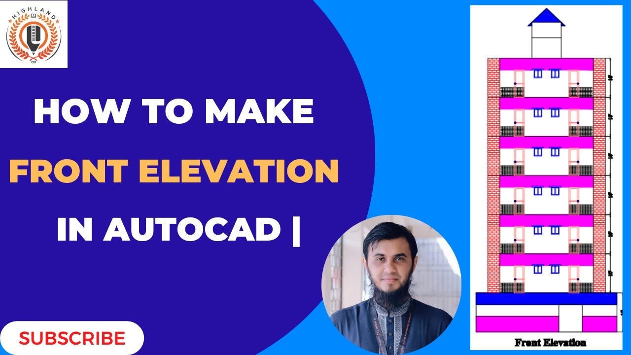How To Make Front Elevation in AutoCAD