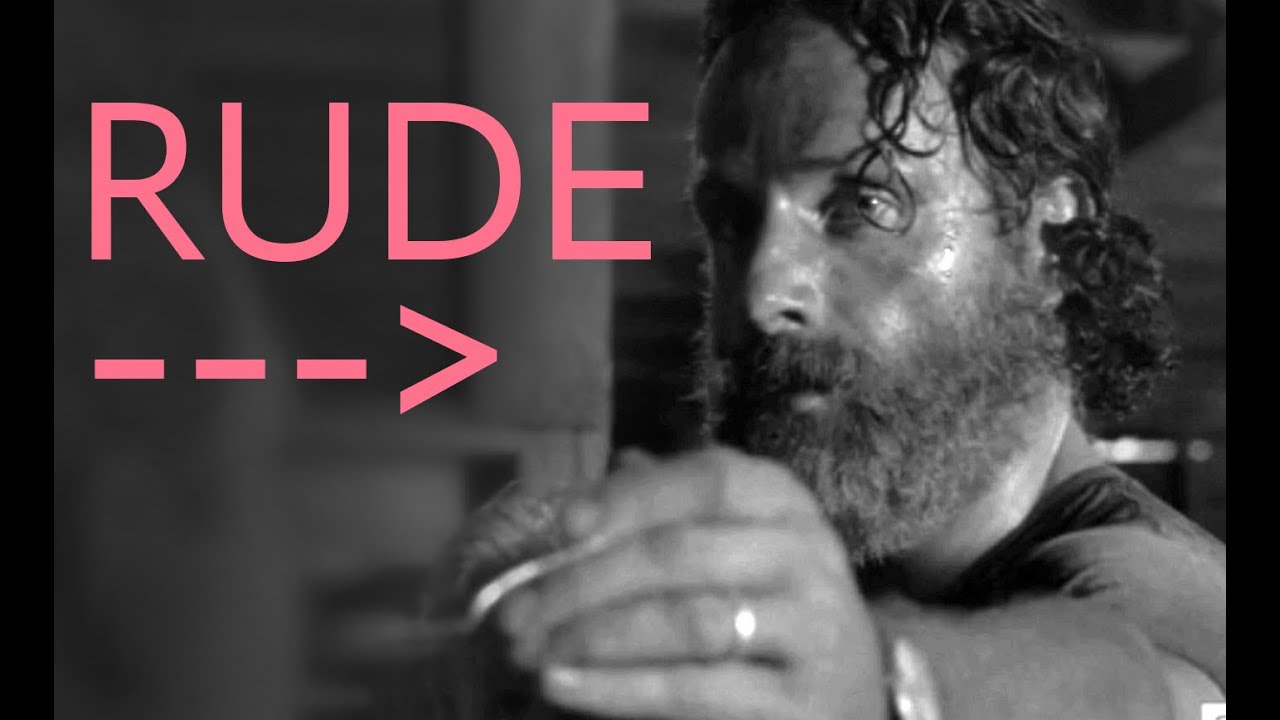 Rude Rick Grimes - Shut up!