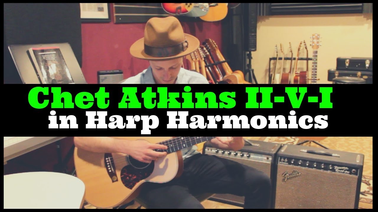 Chet Atkins II-V-I in Harp Harmonics - Jon MacLennan