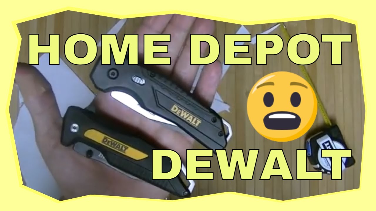 First Look At The DeWalt 2 Piece Knife Combo Sold At Home Depot