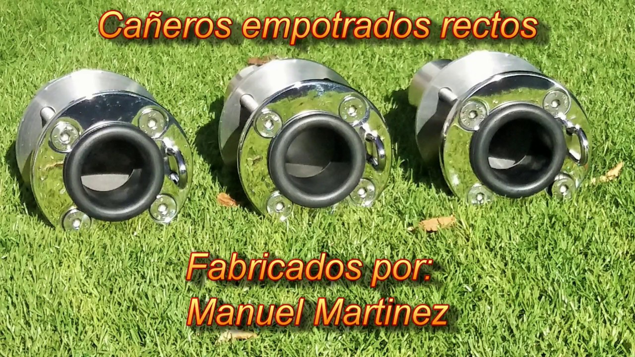 Cañeros Rectos Empotrados: Su Fabricación