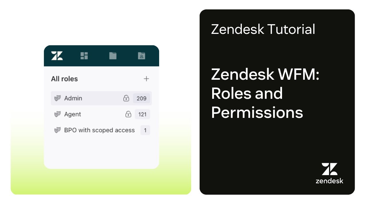 Zendesk WFM: Roles and Permissions