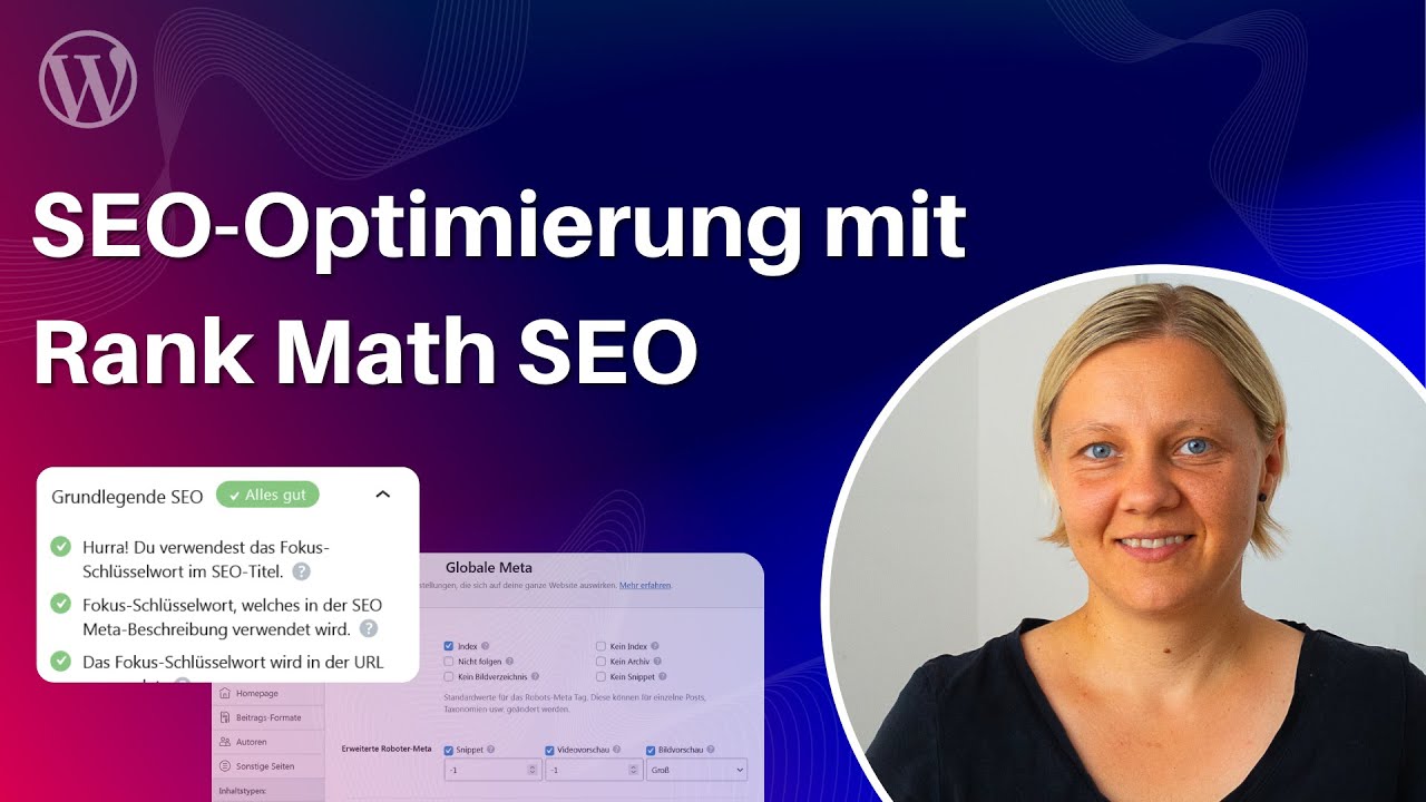 WordPress Seiten & Beitr&auml;ge mit Rank Math SEO optimieren