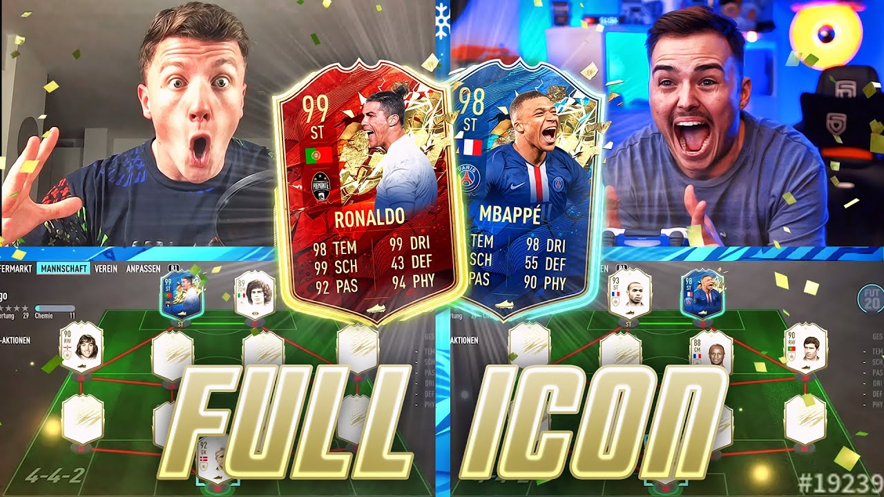 FIFA 20 : RONALDO TOTS 99 vs MBAPPE TOTS 98 Full Icon Buy First Guy 😱🔥