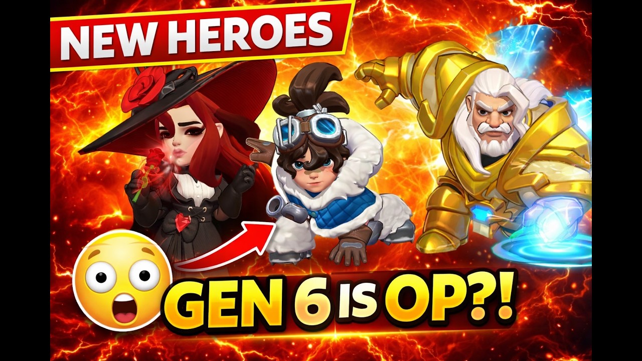 NEW GEN 6 HEROES UNLOCKED 🔥 Are They Worth It? (Kingshot Update)#kingshotgames #gaming #games