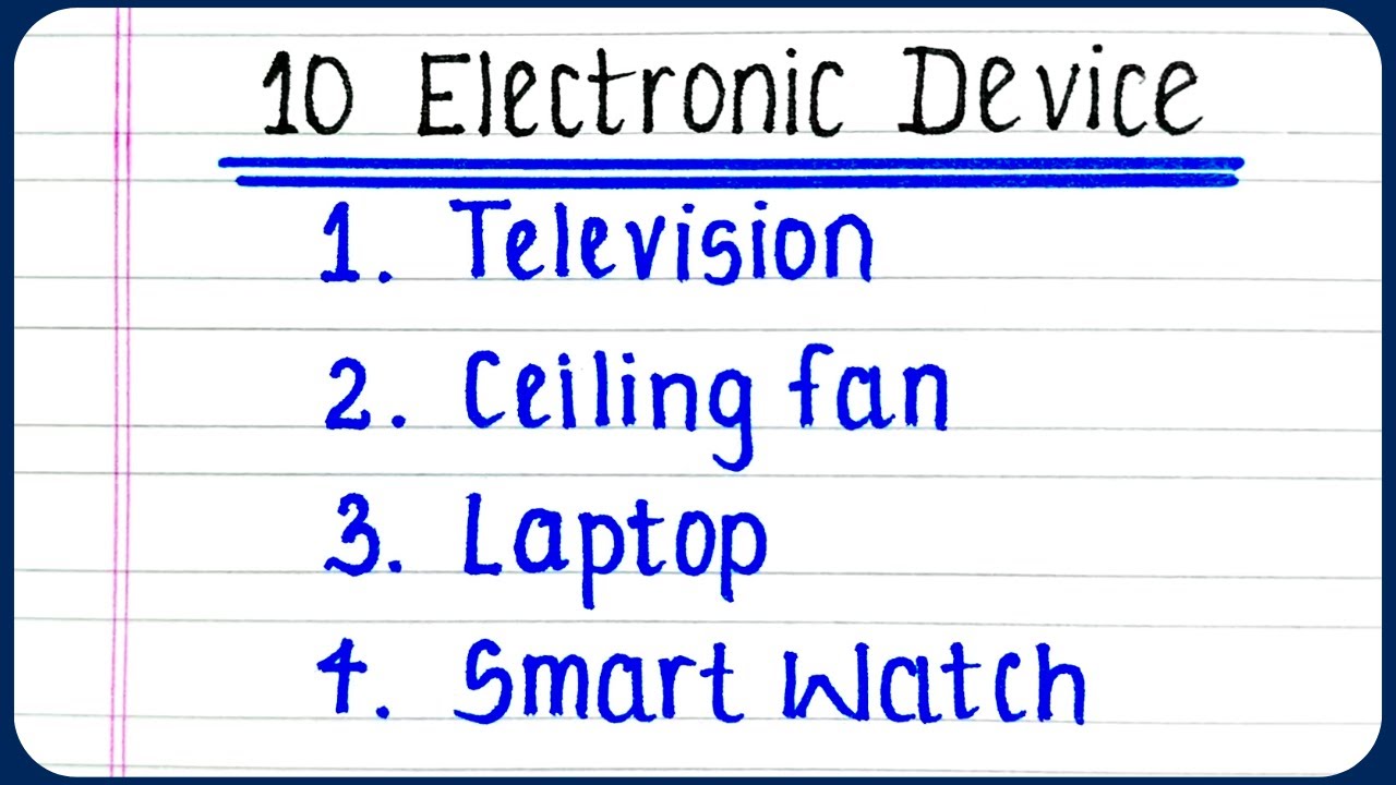 10 electronic device names | Electronic items name in English | 10 electronic ke naam