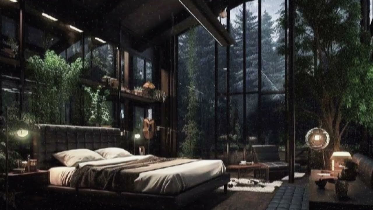 Meditation Piano Deep Work Music for Traders ~ Focus Ambient Lab | Night City Productivity Sounds