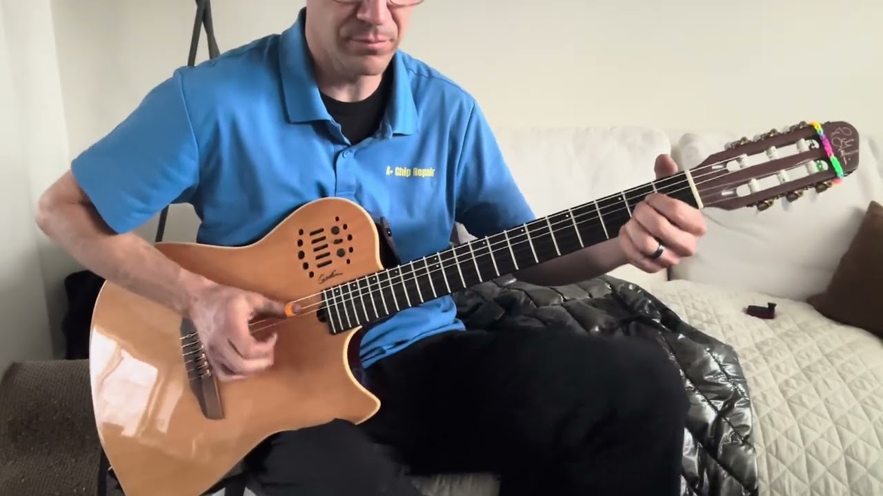 That nine pound hammer. Nylon string Godin