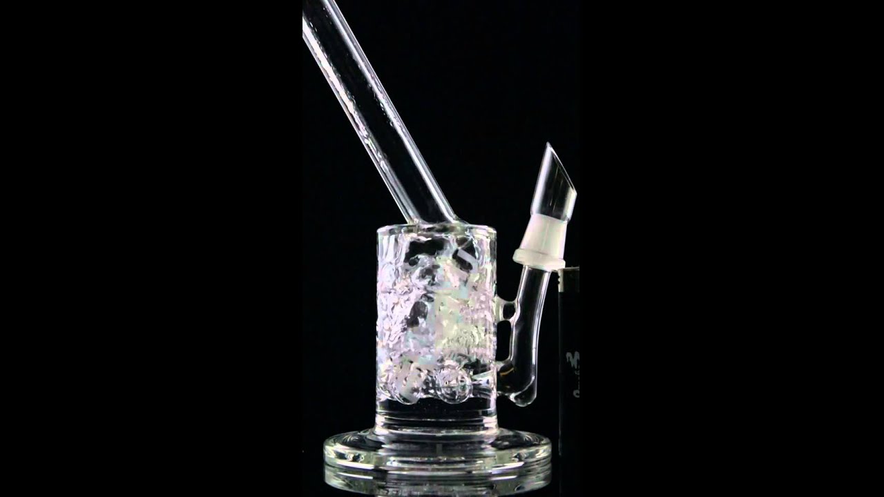 JM Flow Sci Glass Cross Perc to Mushroom Perc with Bent Neck