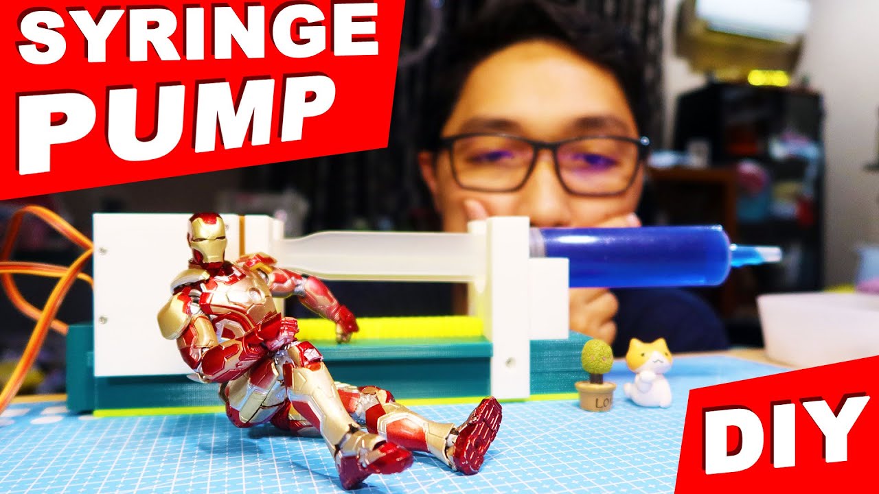 DIY Syringe pump otomatis portable [ Murah meriah ]