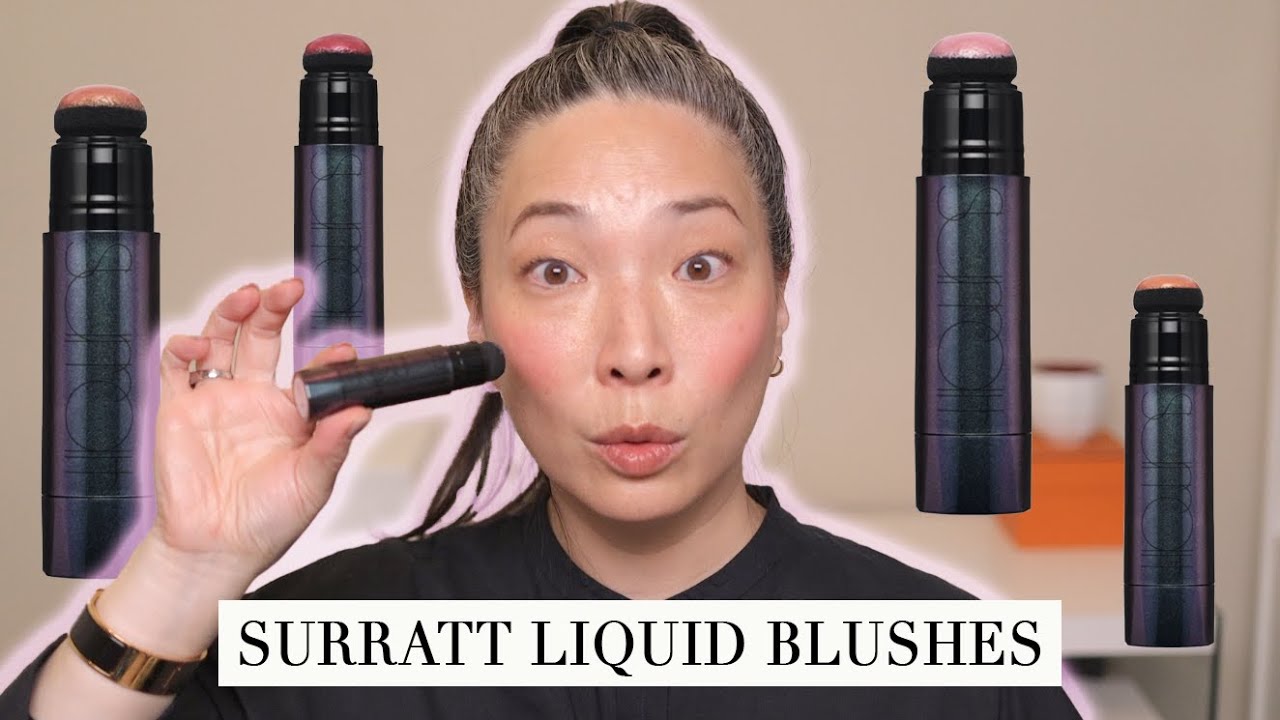 SURRATT Artistique Liquid Blushes - Cheek Swatches