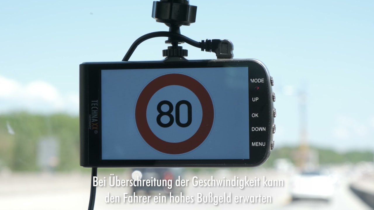 Technaxx Dashcam mit Assistenzsystemen TX-167 (Deutsch)
