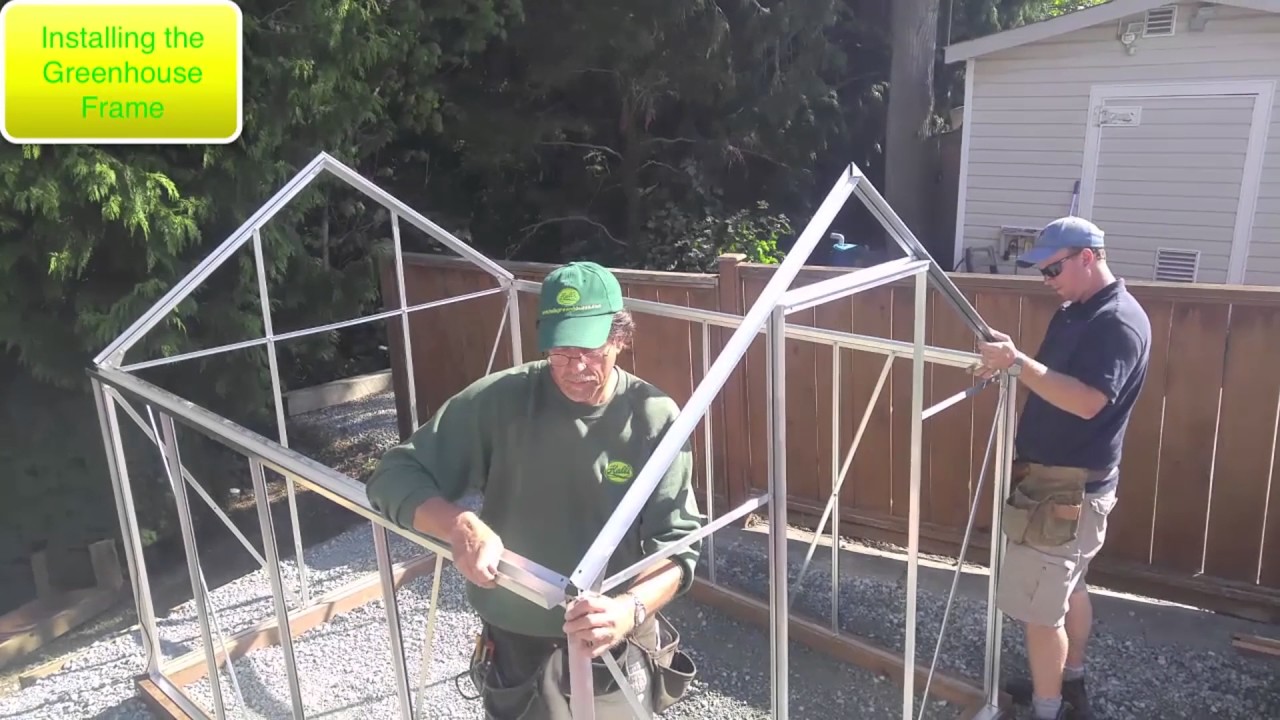 Installing A Halls Popular 86 Greenhouse